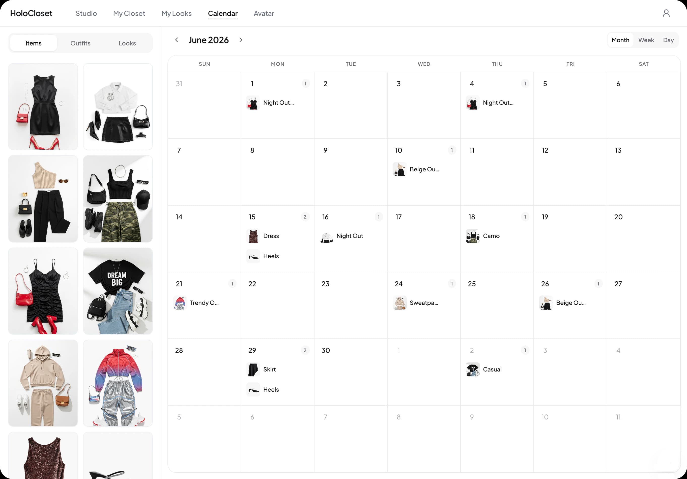 Calendar Feature